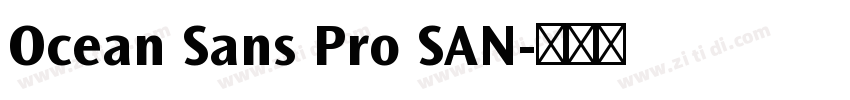 Ocean Sans Pro SAN字体转换
